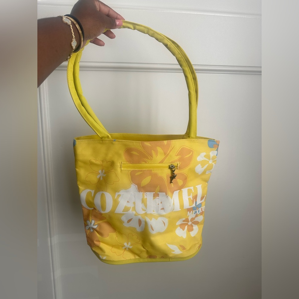 Cozumel Mexico Floral Tote Bag